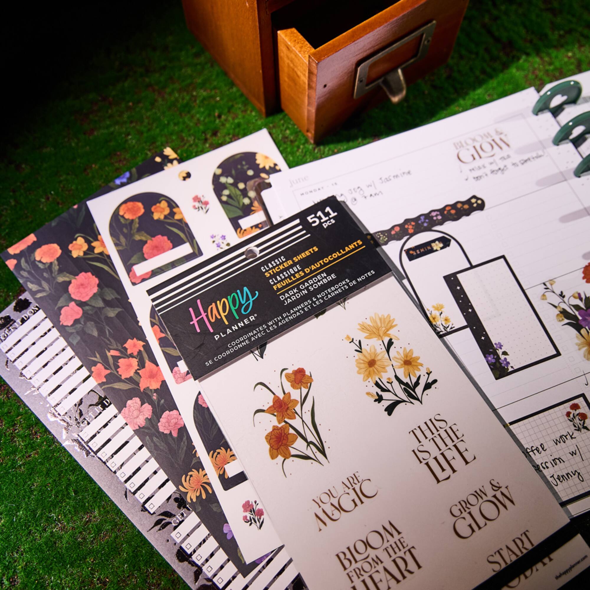 The Classic Happy Planner® Dark Garden Sticker Book